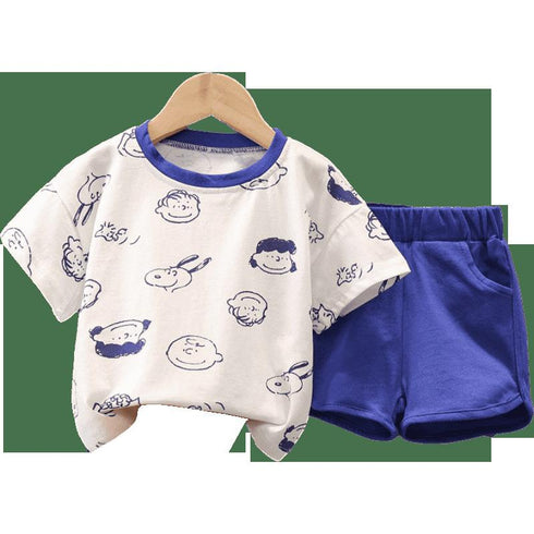 Summer children's suit two-piece set