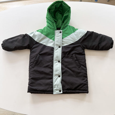Children's cotton-padded jacket long knee-thick cotton-padded winter baby cotton-padded jacket coat