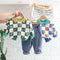 Spring and Autumn Boys Long Sleeve Pants Two-Piece Set