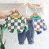 Spring and Autumn Boys Long Sleeve Pants Two-Piece Set
