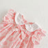 Leaf Doll Collar Printed Cotton Fly Sleeve Skirt