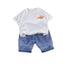 Boys short sleeve suit two-piece set
