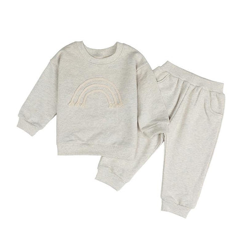 Fall/Winter Children's Clothes Suit Long Sleeve Jacket Pocket Pants