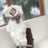 Rabbit jumpsuit in autumn and winter plus velvet newborn climbing suit