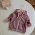 Fall/winter baby hooded sweater casual cardigan jacket zipper shirt