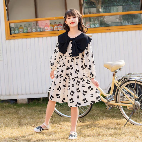 Girl's Spring Dress Floral Skirt