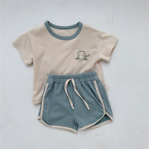 Children's Summer Cotton Two Piece Set