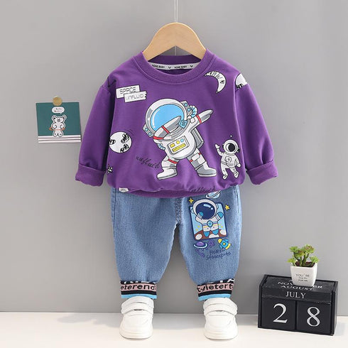 Boy's Long Sleeve Spring and Autumn Suit