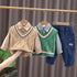 Boys spring and autumn long sleeve three-piece suit
