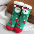 Children's Christmas socks lamb velvet coral fleece socks children's floor socks plus velvet baby socks non-slip