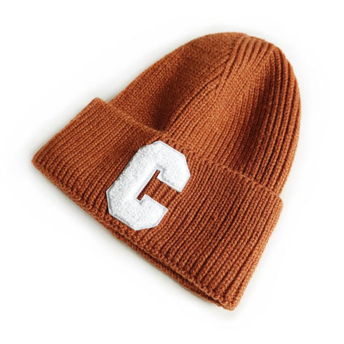 Letter C Wool Beanie