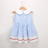 Summer Children's Clothing Girls' Doll Collar Striped Dress Sleeveless Vest Skirt