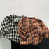 Foreign style cardigan coat spring new cotton plaid shirt