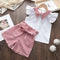 Girls Top Shorts Set