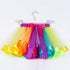 Summer New New Upgrade Plus Lined Mesh Rainbow Skirt Girl Skirt