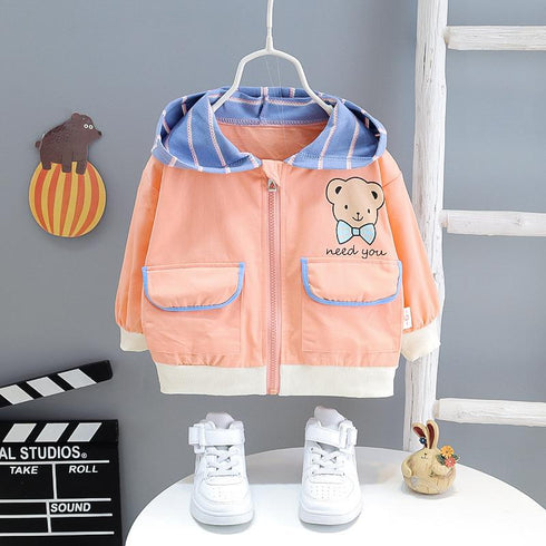Children's Hooded Jacket Long Sleeve Jacket