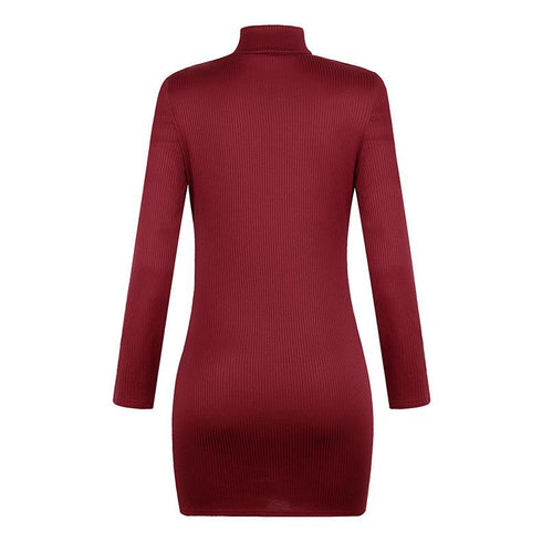 Slim-Fit Long-Sleeve Dress