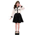 Girl's Spring Dress Little Fragrance Shirt Skirt Set