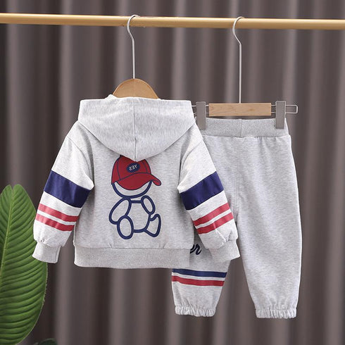 Children's Spring and Autumn Baseball Suit Leisure Sports Three-Piece Set