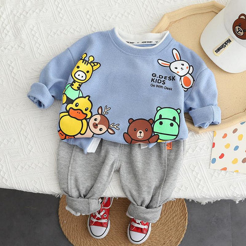 Spring and Autumn Children's Long Sleeve Set