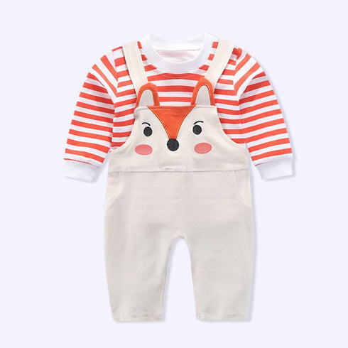 Baby Girl Cotton Straps Set