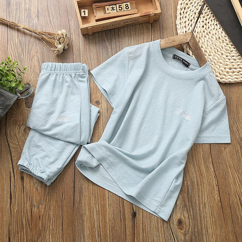 Summer children's home comfort suit