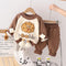 Autumn and winter children's long sleeve suit two-piece set