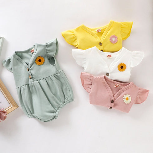 Baby's Four-Color Daisy Fart Clothes