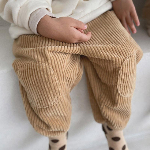 Autumn and winter thickened corduroy pants casual radish pants
