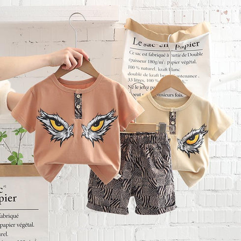 Personalized Round Neck Short Sleeve Suit