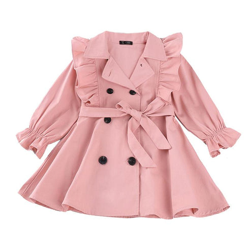 Fall Long Sleeve Girls' Coat