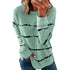 Loose Joker Striped Long Sleeve Sweatshirt