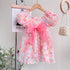 Girls' Pink Floral Dress