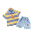 Summer children's striped car set
