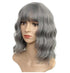 Ladies short curly hair multicolor chemical fiber wig headgear