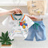 Rainbow Polo Shirt And Shorts Boys' Suit
