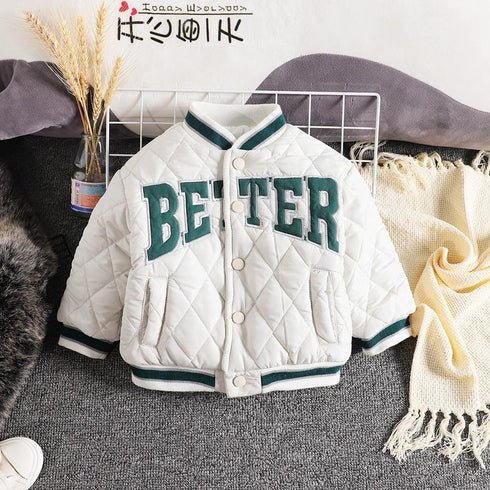 Children's Autumn and Winter Thickened Cotton Coat Baseball Coat