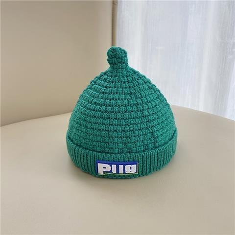 Autumn and winter simple pacifier wool cap 17.7-19.6 inches