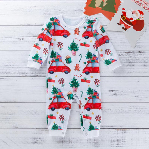 Fall/winter Christmas baby long sleeve onepiece jumpsuit