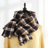 Fashion Plaid Scarf Sweet Cashmere Scarf Thickened Warm Shawl