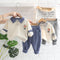 Spring and Autumn Boys' Long Sleeve Suit Two-Piece Set