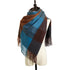Plaid shawl elegant socialite style