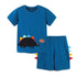 Men's children's summer short sleeve T-shirt set