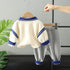 Spring and autumn boys long sleeve suit men's two-piece set