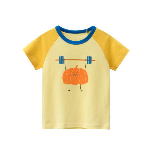 Summer girls fruit print short sleeves