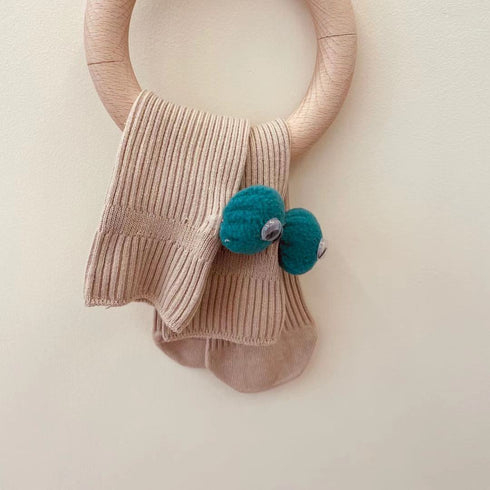 Big-eyed candy solid color socks