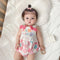 Summer New Baby Girl Thin Jumpsuit Baby Girl Sleeveless Condole Belt Triangle Bag Cute Cotton