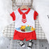 Boys summer short sleeve suit two-piece set