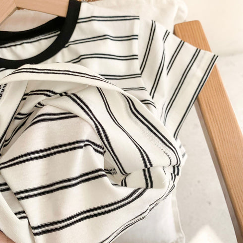 Summer color matching breathable two-piece set