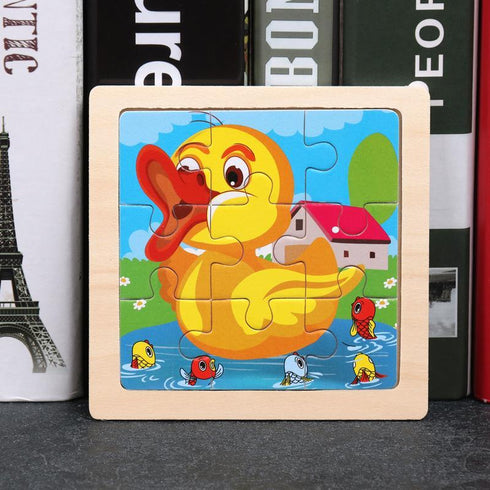 Early education puzzle puzzle toy enlightenment cognition cartoon wooden puzzle